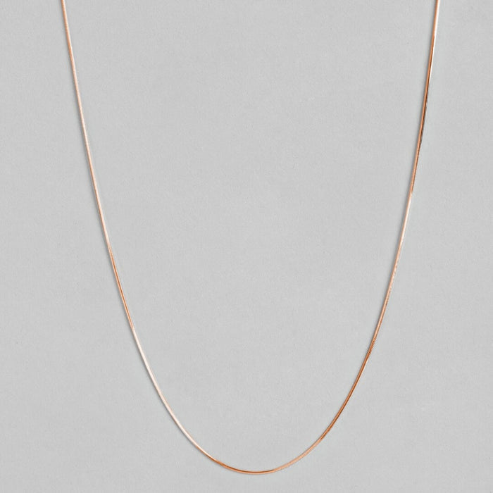 Graceful Serpent 925 Sterling Silver Rose Gold Plated Chain