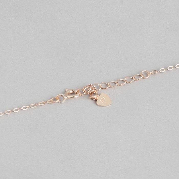 Greek Goddess 925 Silver Necklace In Rose Gold
