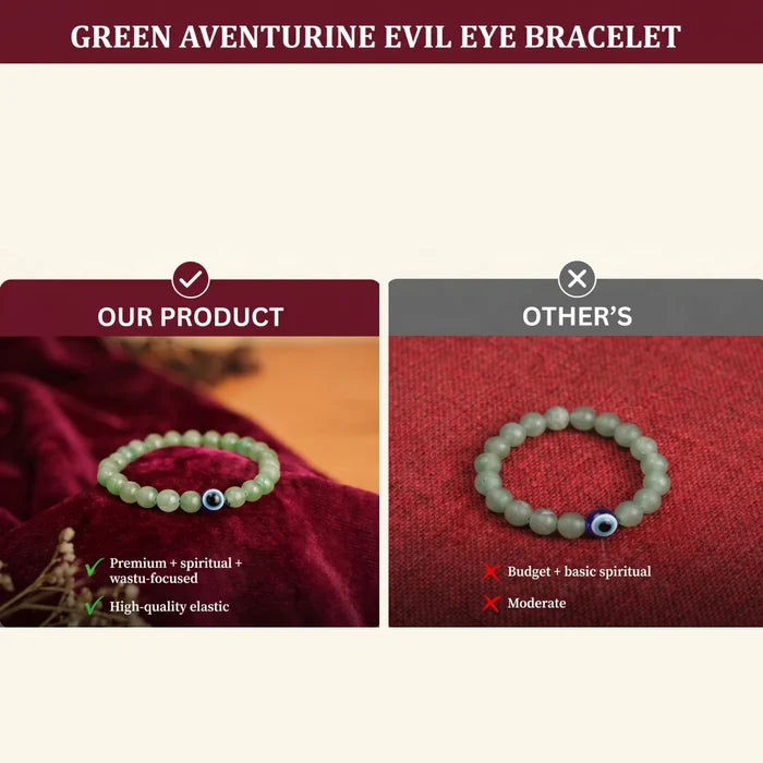 Green Aventurine Evil Eye Bracelet - view 7