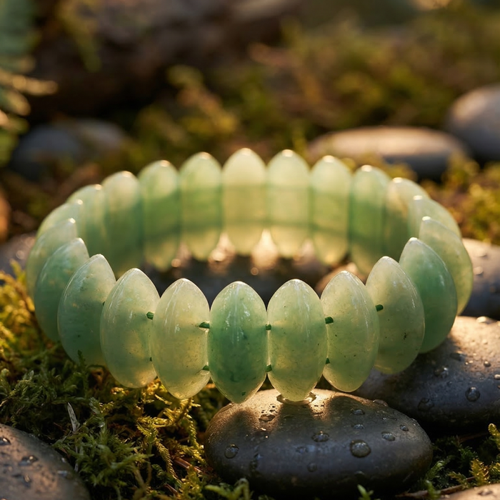 Green Aventurine Oval Cut Bracelet - view 4