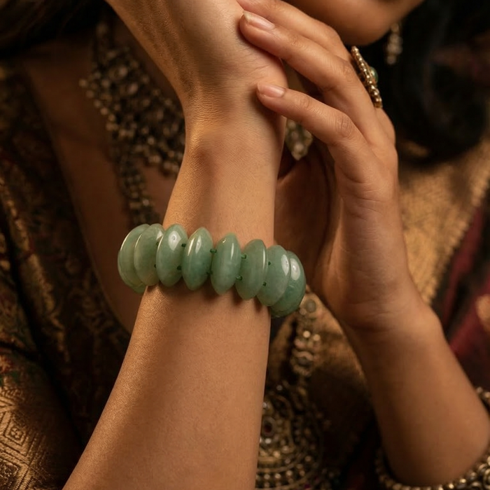 Green Aventurine Oval Cut Bracelet - view 5