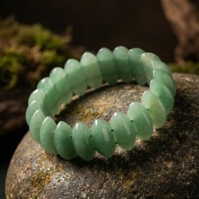 Green Aventurine Oval Cut Bracelet - view 7