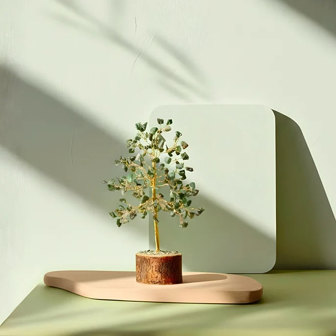 Green Jade Crystal Tree