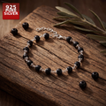 Hallmarked S925 Pure Silver Karungali Bracelet