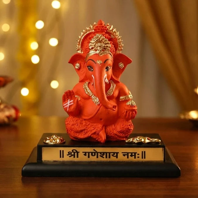 Handcrafted Ganpati Bappa with Base