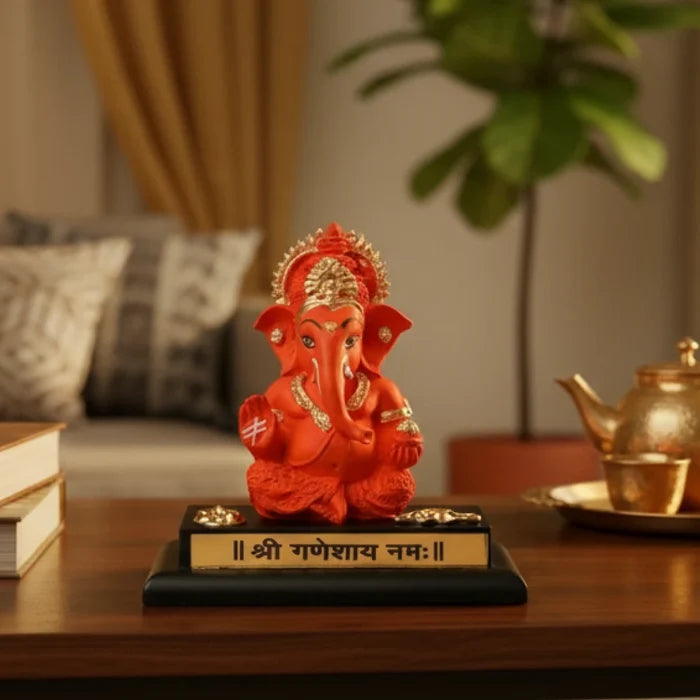 Handcrafted Ganpati Bappa with Base