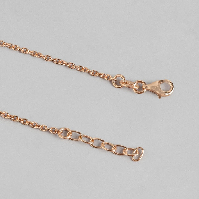 Hanging Stars Rose Gold Plated 925 Sterling Silver Chained Anklet