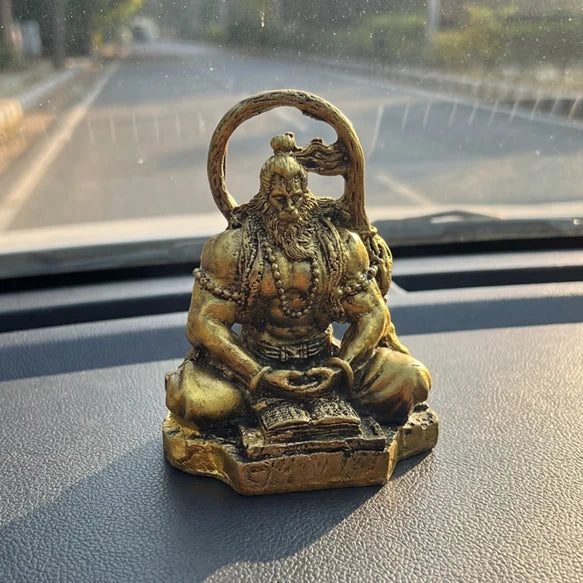 Hanuman Ji Idol: Resin Copper Finish for Home, Office & Car - view 2