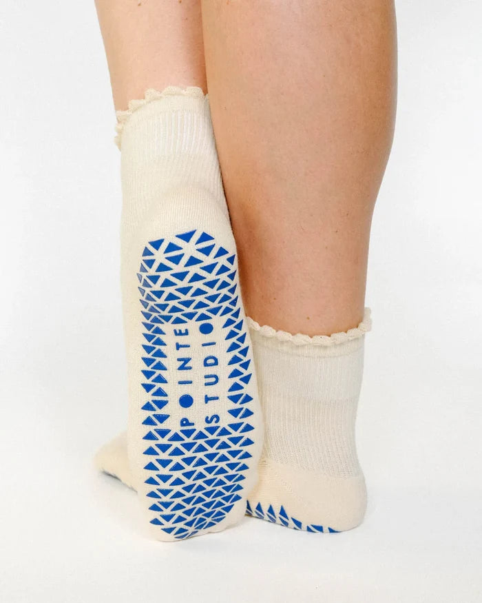 Happy Ankle Grip Sock Macadamia