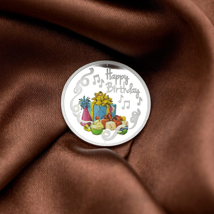 Happy Birthdays Silver-Plated 999 Sterling Silver Coins