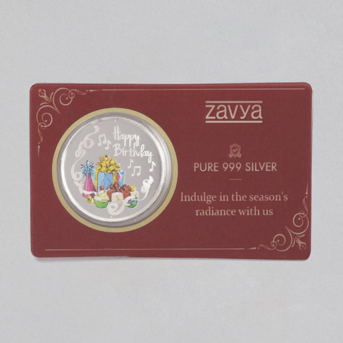 Happy Birthdays Silver-Plated 999 Sterling Silver Coins
