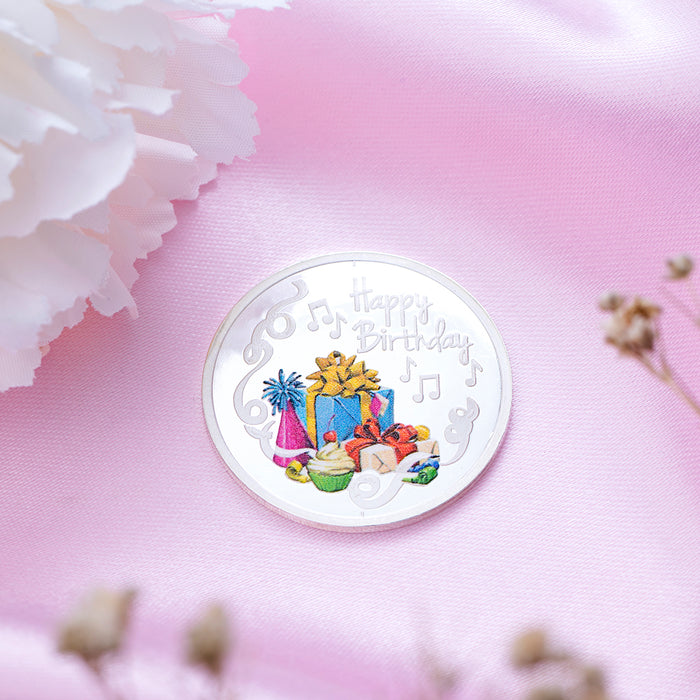 Happy Birthdays Silver-Plated 999 Sterling Silver Coins