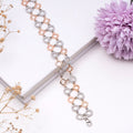 Harmony in Contrast Abstract 925 Sterling Silver Bracelet