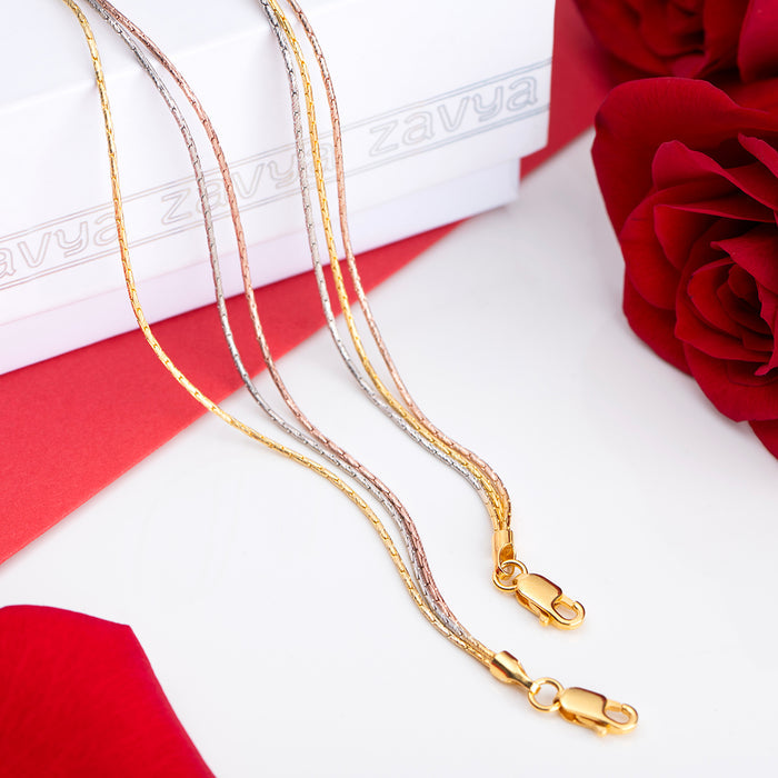 Harmony of Hues - Triple Tone Layered Anklet