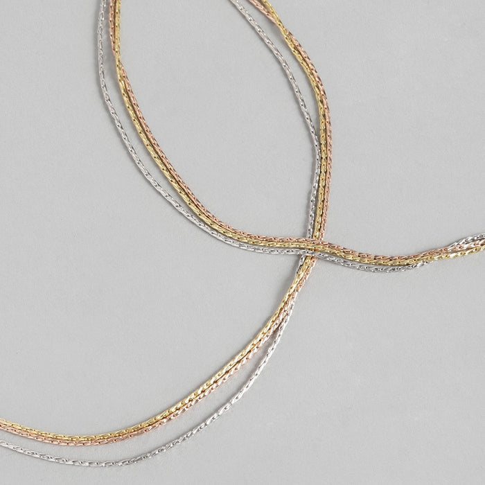 Harmony of Hues - Triple Tone Layered Anklet