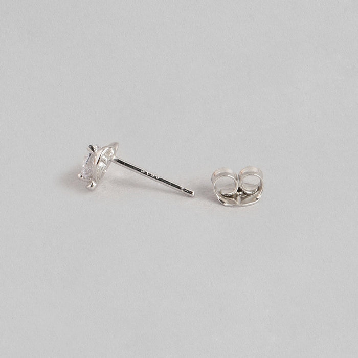 Heart CZ 925 Sterling Silver Earrings