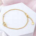 Heart Gold Plated 925 Sterling Silver Bracelet