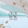 Heart in Heart 925 Silver Drop Earring