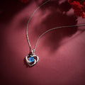 925 Sterling Silver Heart of the Sea Rhodium Plated Necklace for Women – Zavya