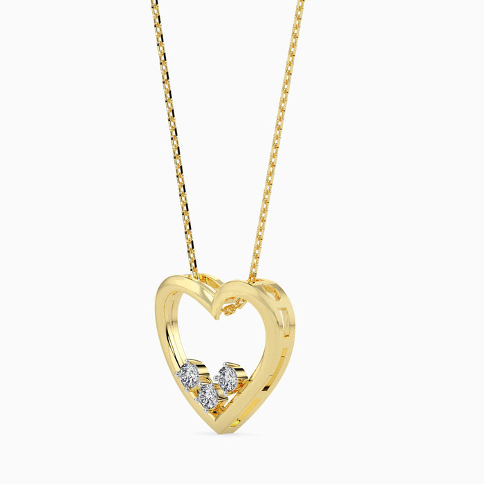 Heart Yonder Lab-Grown Diamond Pendant without Chain