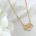 Heartfelt Infinity Gold Plated 925 Sterling Silver Necklace