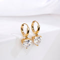 925 Sterling Silver Heartfelt Radiance Gold Plated 925 Sterling Silver Earrings for Women – Zavya