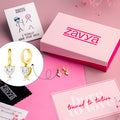 Heartfelt Radiance Gold Plated 925 Sterling Silver Earrings Gift Hamper