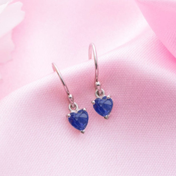 Heartfelt Radiance Rhodium-Plated CZ 925 Sterling Silver Earrings