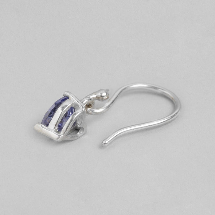 Heartfelt Radiance Rhodium-Plated CZ 925 Sterling Silver Earrings