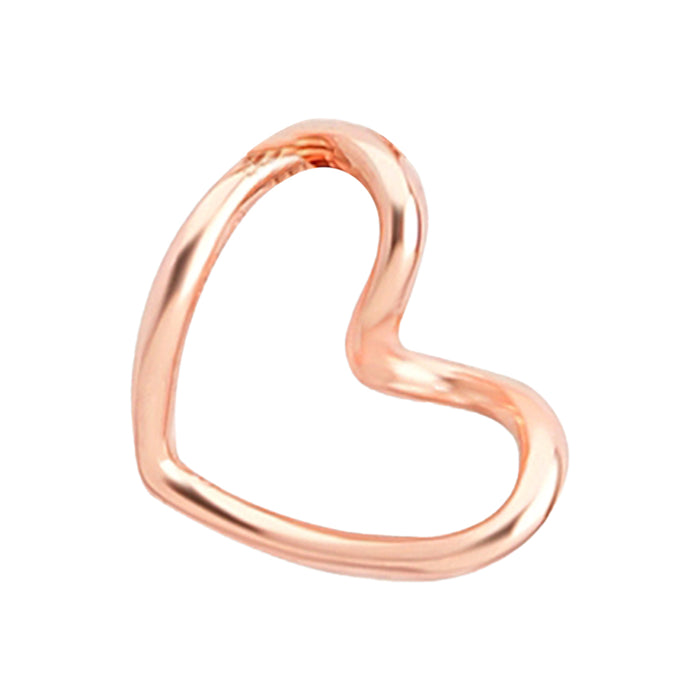 Heartfelt Radiance Rose Gold Plated 925 Sterling Silver Pendant