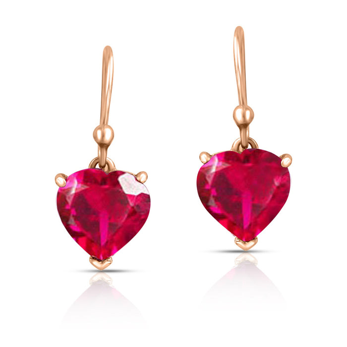 Heartfelt Sparkles Rose Gold Plated 925 Sterling Silver Earrings