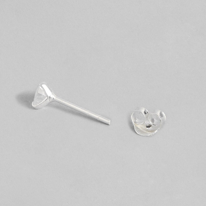 Hearts and Sparkles Rhodium-Plated Combo Earrings with Cubic Zirconia