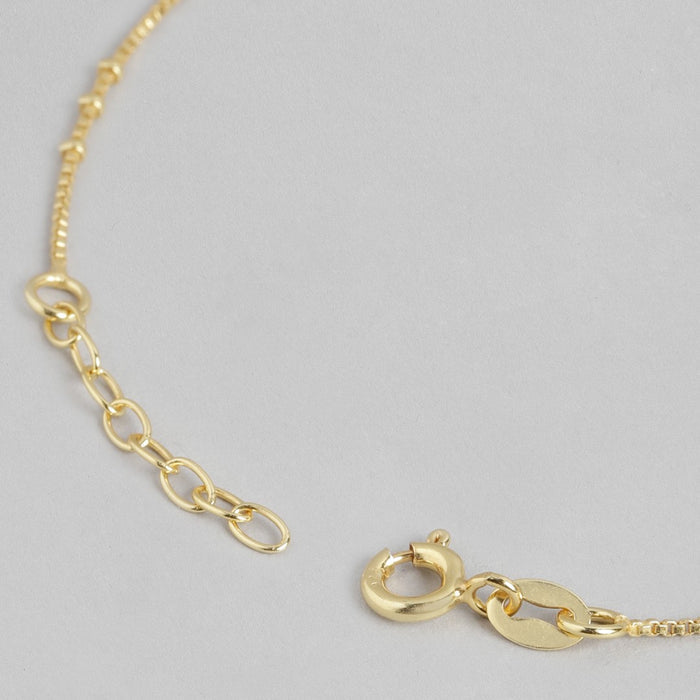 Hearts in Harmony Gold-Plated 925 Sterling Silver Dual Hearts Anklet