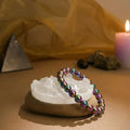 Hematite Aura Stone Bracelet & Selenite Bracelet Combo for Energy Cleansing