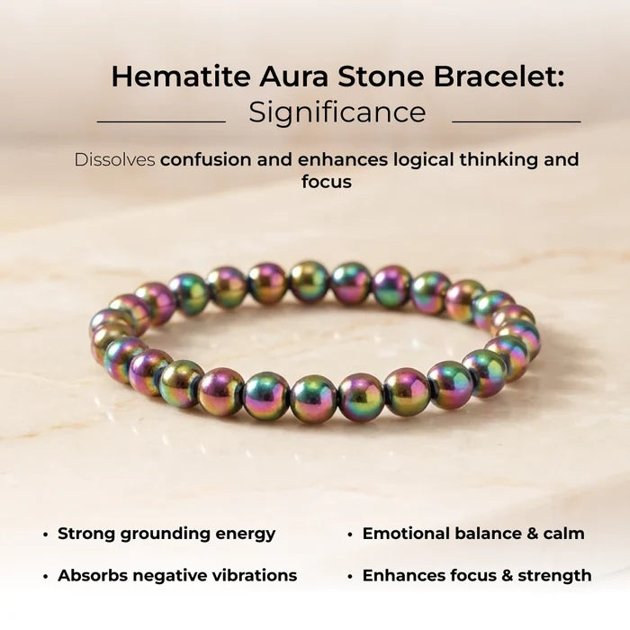 Hematite Aura Stone Bracelet - view 6