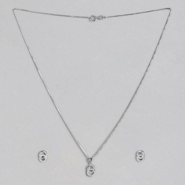 Hoop & Loop 925 Silver Jewellery Set