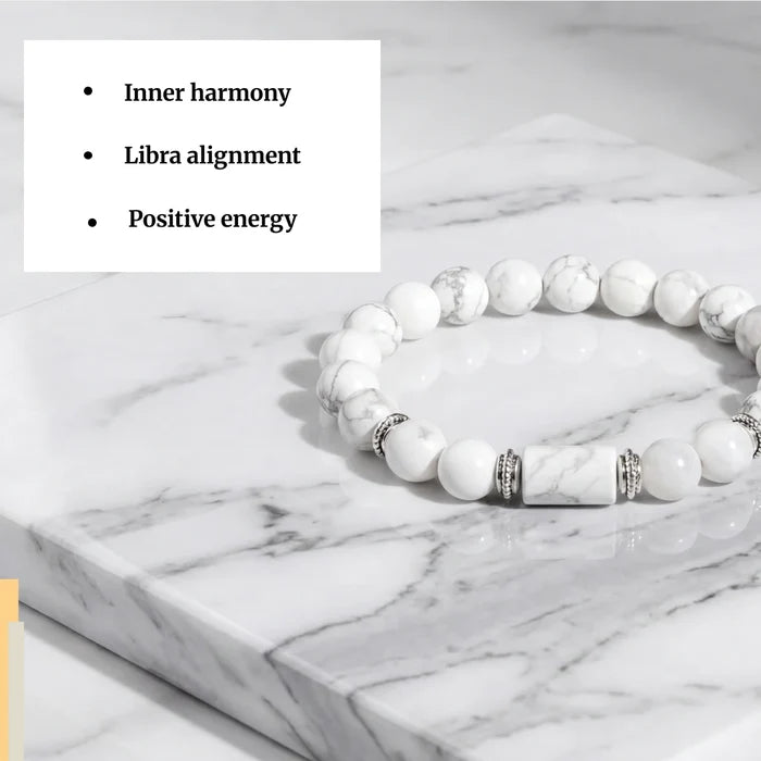 Howlite Bracelet (Karka Rashi) Cancer - view 4