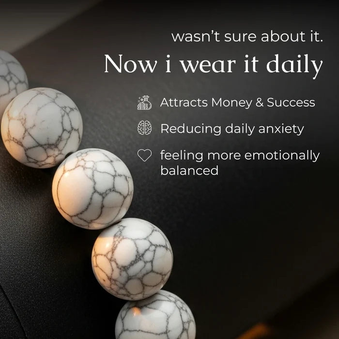 Howlite Bracelet (Karka Rashi) Cancer - view 6