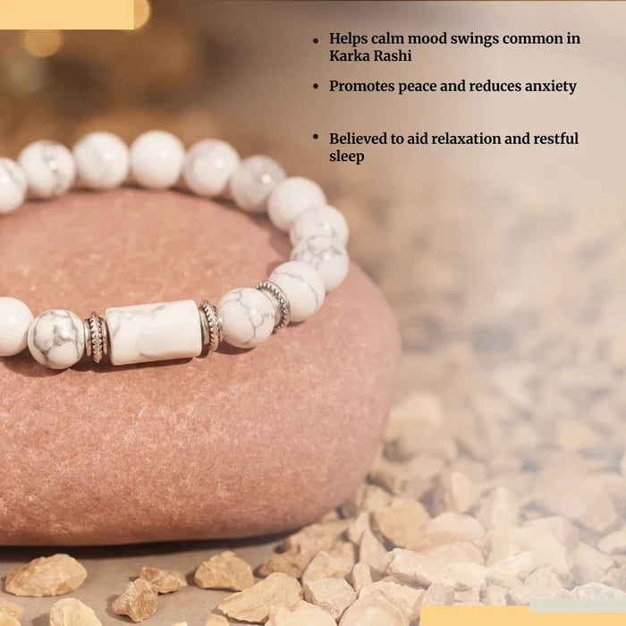 Howlite Bracelet (Karka Rashi) Cancer - view 7