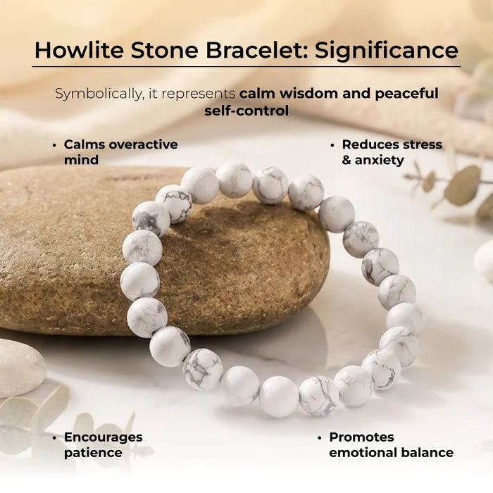 Howlite Stone Bracelet - view 5