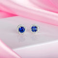 Infinite Allure Rhodium Plated 925 Sterling Silver CZ Studs