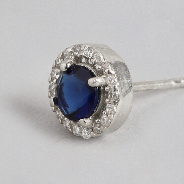 Infinite Allure Rhodium Plated 925 Sterling Silver CZ Studs
