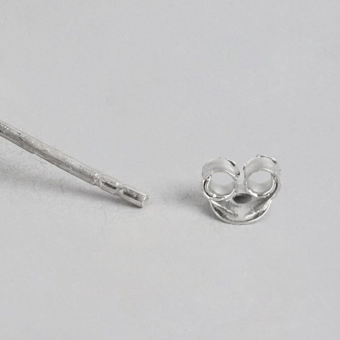 Infinite Allure Rhodium Plated 925 Sterling Silver CZ Studs