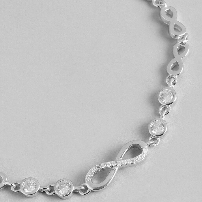Infinite Blooms Harmony Infinity Bracelet & Floral Earring Duo