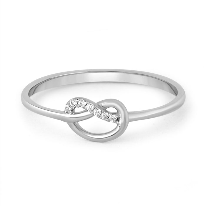 Infinite Connection Gold Ring with Lab Grown Diamond