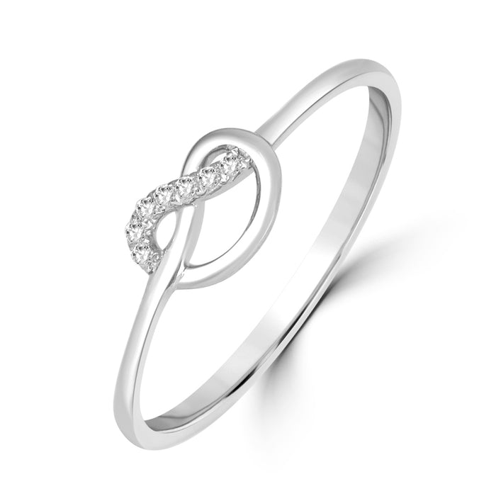 Infinite Connection Gold Ring with Lab Grown Diamond