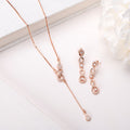 Infinite Elegance Rose Gold-Plated 925 Sterling Silver Jewelry Set