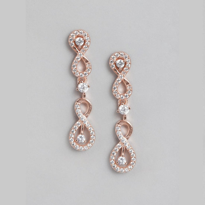 Infinite Elegance Rose Gold-Plated 925 Sterling Silver Jewelry Set