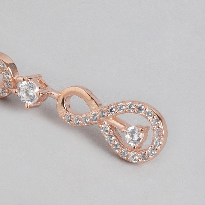 Infinite Elegance Rose Gold-Plated 925 Sterling Silver Jewelry Set