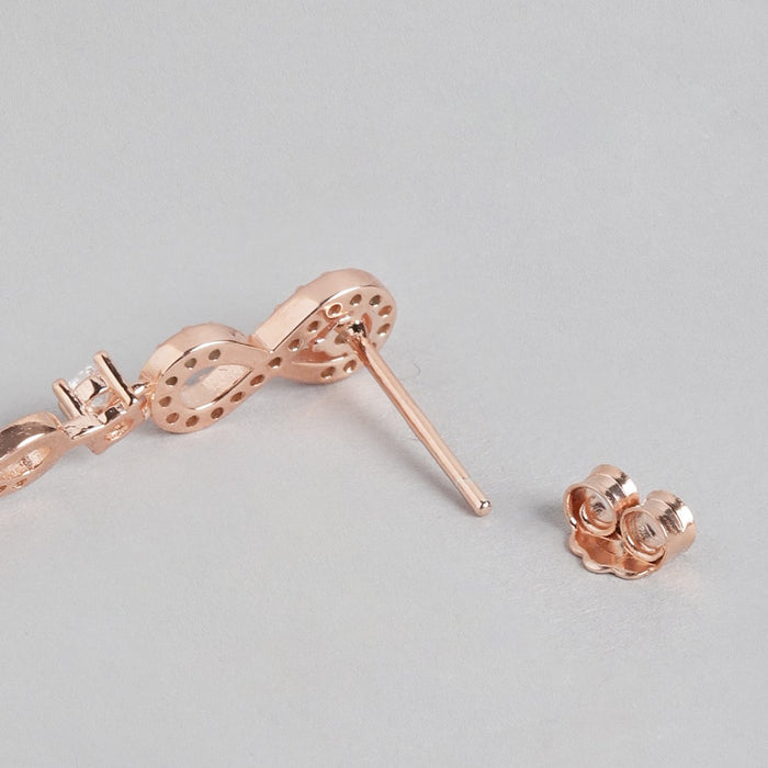 Infinite Elegance Rose Gold-Plated 925 Sterling Silver Jewelry Set